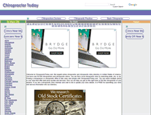 Tablet Screenshot of chiropractortoday.com